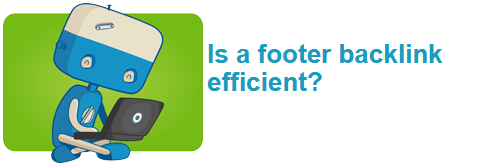Is a footer backlink efficient?