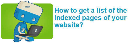 How to get a list of the indexed pages of your website?
