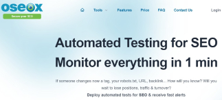 Oseox SEO software Monitoring